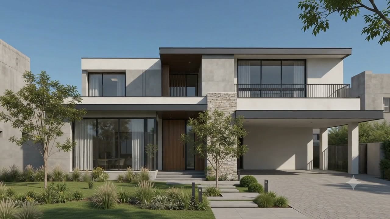 Contemporary residence designed as an integrated architectural experience